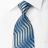 Louis Quatorze Swarovski Rhinestone Silk Necktie Chevron On 