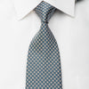 Louis Vuitton Silk Necktie Checker In Blue Gray - 1