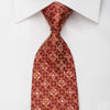 Manhatten Mens Rhinestone Silk Necktie Golden Cartouche On 
