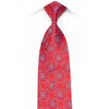 Metro City Men’s Crystal Silk Necktie Blue Floral On Pink 