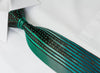 Metro City Men’s Woven Silk Rhinestone Neck Tie Green 