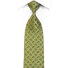 Mila Schon Men’s Rhinestone Necktie Geometric On Green With 