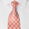 Mila Schon Rhinestone Necktie Dots On Pink With Silver 