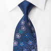 Mila Schon Rhinestone Silk Necktie Floral Butterflies On 