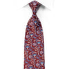 Nicole St Giles Men’s Crystal Silk Necktie Floral Scrolls On