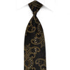 Nicole St Giles Men’s Crystal Silk Necktie Gold Anthemion On