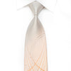 Nicole St Giles Men’s Crystal Silk Necktie Orange Silver 