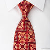 Nicole St Giles Rhinestone Silk Necktie Golden Dots & 