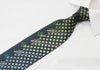 Nicole St Giles Silk Rhinestone Necktie Geometric Trellis On
