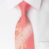 Nicole St Giles Silk Rhinestone Necktie Pink Geometric On 