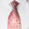 Nina Ricci Bling Rhinestone Tie Pink Gold Checkered With 