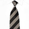 Nina Ricci Men’s Black Silk Tie Floral On Black Sparkling 