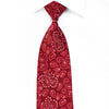 Nina Ricci Men’s Crystal Silk Necktie Paisley On Red 