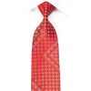 Nina Ricci Mens Rhinestone Silk Necktie Interlocking Circles