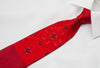 Nina Ricci Necktie Jacquard Woven Design On Red Burgundy 