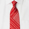 Nina Ricci Rhinestone Necktie Fleur De Lis On Red With 