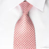 Nina Ricci Silk Necktie Circles On Pink With Rhinestones - 1