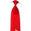 Nina Ricci Silk Necktie Gold Acanthus & red Crystal 