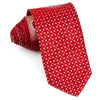 Pacco Rabanne Silk Neck Tie Red Checks With Circular 