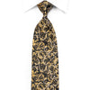 Paco Rabanne Mens Crystal Rhinestone Necktie Golden Acanthus