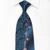 Paco Rabanne Men’s Crystal Silk Neckties Floral & Paisley On