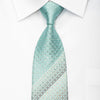 Paco Rabanne Men’s Rhinestone Necktie Silver Geometric On 