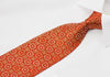Paco Rabanne Rhinestone Necktie Golden Trellis On Red With 