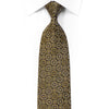 Paco Rabanne Rhinestone Silk Necktie Gold Cartouche On Black