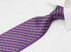 Paco Rabanne Silk Rhinestone Necktie Silver Stripes On 