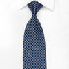 Park Land Men’s Crystal Silk Tie V-Striped Trellis On Blue 