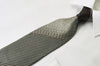 Park Land Rhinestone Silk Tie Silver Striped On Black With 
