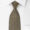 Park Land Silk Rhinestone Necktie Beige Brown Geometric On 