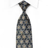 Perry Ellis Men’s Crystal Rhinestone Necktie Gold Arabesque 