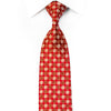 Perry Ellis Men’s Crystal Rhinestone Necktie Gold Quatrefoil