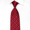Perry Ellis Men’s Crystal Silk Necktie Silver Micro Squares 