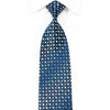 Perry Ellis Men’s Crystal Silk Tie Geometric On Blue With 