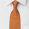 Perry Ellis Rhinestone Necktie Geometric Design On Orange 