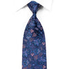 Pierre Cardin Rhinestone Necktie Anthemion Floral On Blue 