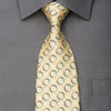 Pierre Cardin Rhinestone Silk Necktie Geometric On Pale 