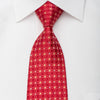 Pierre Cardin Rhinestone Silk Necktie Interlocking Circles 