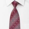 Pierre Cardin Rhinestone Silk Necktie Pink Burgundy Dots On 