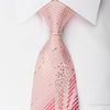 Pierre Cardin Rhinestone Silk Necktie Stripes & Waves On 