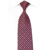 Pierre Cardin Rhinestone Tie Pink Checkered Stripes On Navy 