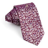 Pierre Cardin Rhinestone Tie Silk Silver Floral Design On 
