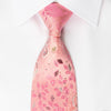 Pierre Cardin Silk Tie Floral Roses On Pink With Crystal 