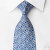 Premierlux Rhinestone Necktie Silver Circles On Blue With 