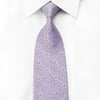 Premium Royal Men’s Crystal Necktie Medallions On Mauve Silk
