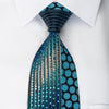 Remizio Rhinestone Silk Necktie Vertical Striped & Dots On 