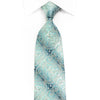 Renoma Men’s Crystal Rhinestone Silk Necktie Paisley On Blue