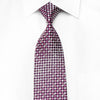 Renoma Men’s Crystal Rhinestone Silk Necktie Silver Purple 